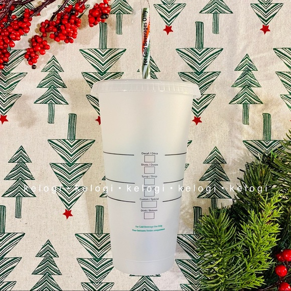 ✨NEW✨Starbucks Cold Cup & Holiday Swirl Straw - Picture 3 of 5